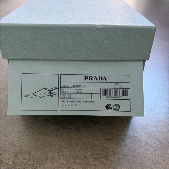 Prada Black Patent Leather Heels